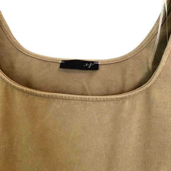 Elle Grey Piper Scoot Olive Green Fitted Short Sleeve Bodysuit Size Large - Picture 3 of 6